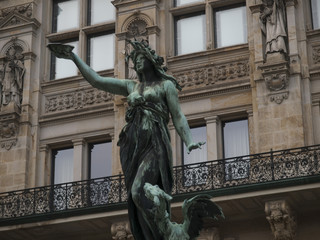 Courtyard of City Hall of Hamburg