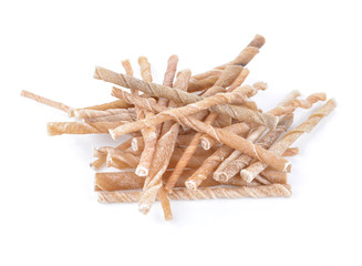 Dog treats isolated on white