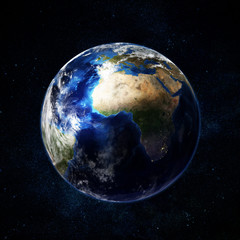 Obraz na płótnie Canvas Beautiful earth in space