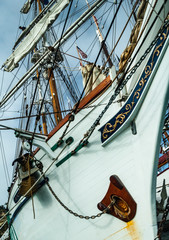 Historic tall ships at Dana Point harbor California	
