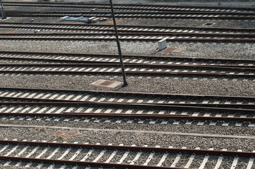 View of railroad tracks