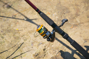Equipment for fishing, spinning rod, reel
