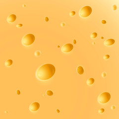 Cheese background with random holes