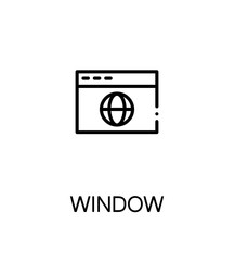 Internet window icon.