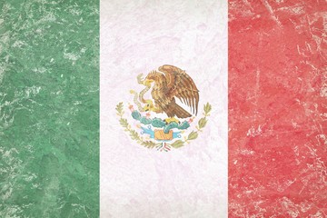Old Mexico flag background