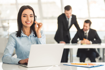 Obraz premium Business people working
