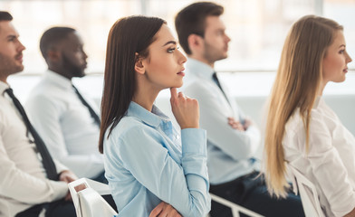 Visiting business presentation