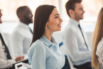 Visiting business presentation