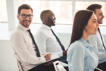 Obraz premium Visiting business presentation