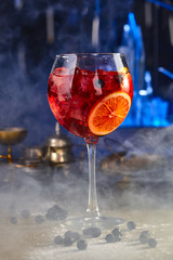 Spritz Aperol with berries and orange