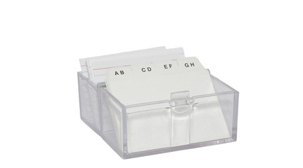 Flash cards isolated on white background