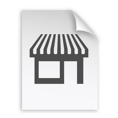 Showcase icon vector illustration.