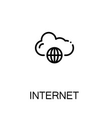 Internet flat icon