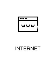 Internet flat icon