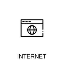 Internet flat icon