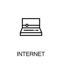 Internet flat icon