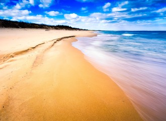 Beautiful Baltic shore in spring