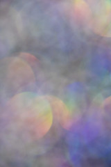 Beautiful Bubble Bokeh Holographic Background
