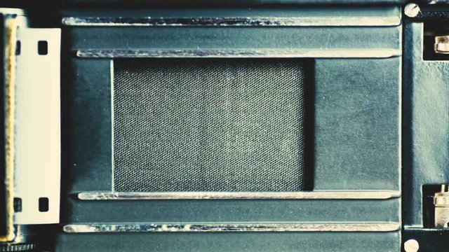 Old camera mechanism work , shutter speed, exposure, Flash Light.