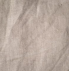 Burlap background in close up.