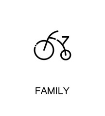 Family flat icon