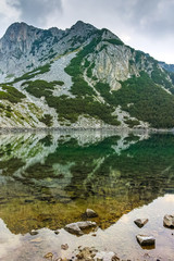 Fototapeta na wymiar Amazing Landscape with Sinanitsa peak and lake, Pirin Mountain, Bulgaria