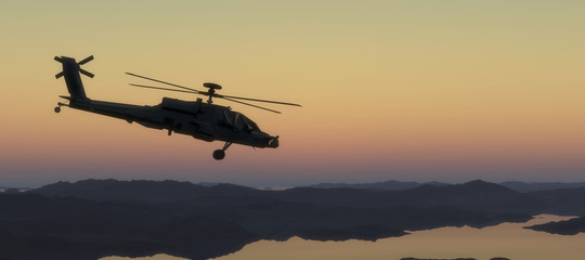 Fototapeta na wymiar helicopter war