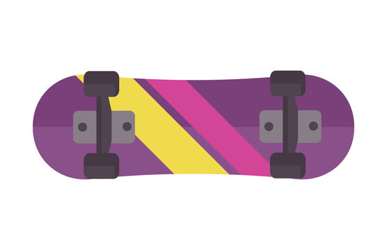Skateboard icon extreme sport sign vector illustration.
