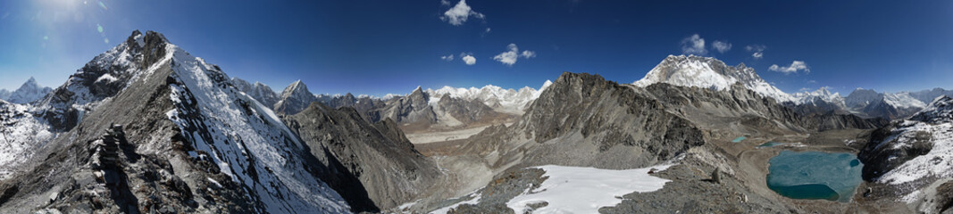 Kongma La Pass 360-Grad-Panorama