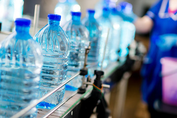 Bottle with pure water