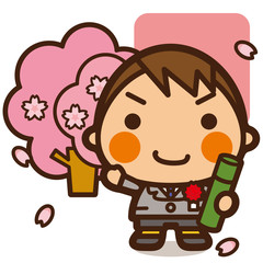 がっこうKids 卒業式男子