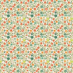 floral pattern seamless with vintage colour