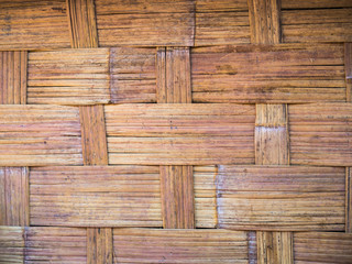 Basketery bamboo wall background