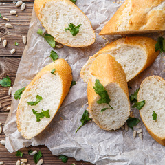 Bake on table with herbs
