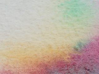 Color and texture of hand painted watercolor on paper