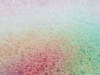 Color and texture of hand painted watercolor on paper