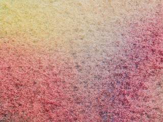 Color and texture of hand painted watercolor on paper