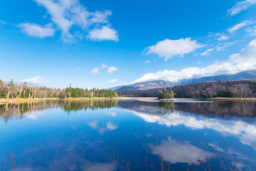 Fototapeta na wymiar Shiretoko Five Lakes,Shiretoko Goko,in Shiretoko National Park,Hokkaido,Japan
