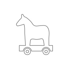 Trojan horse vector ,  wood horse