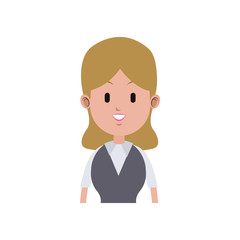 woman cartoon icon over white background. colorful design. vector illustration