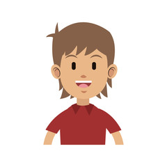 man cartoon icon over white background. colorful design. vector illustration