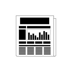 statistics bars growing icon vector illustration graphic design