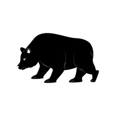 Stock market bear icon vector illustration graphic design