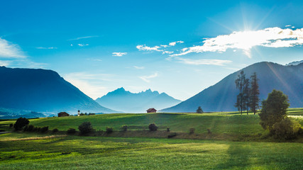 Fietch fields on Sonnenplateau, Austria