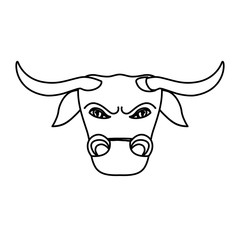 Bull stock market symbol icon vector illustration graphic design