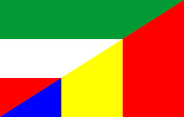 hungary romania flag