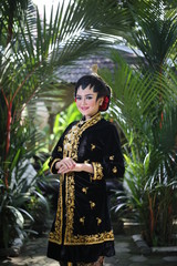 traditional royal wedding female dress from java