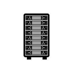 Database storage computer icon vector illustration graphic design