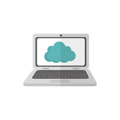 Cloud computing technology icon vector illustration graphic design