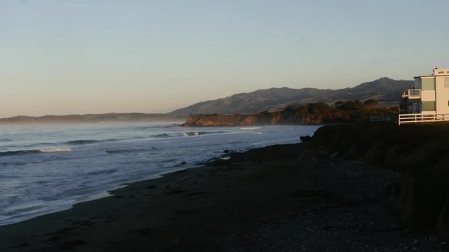 Timelapse of the beach in San Simeon, California, United states of america